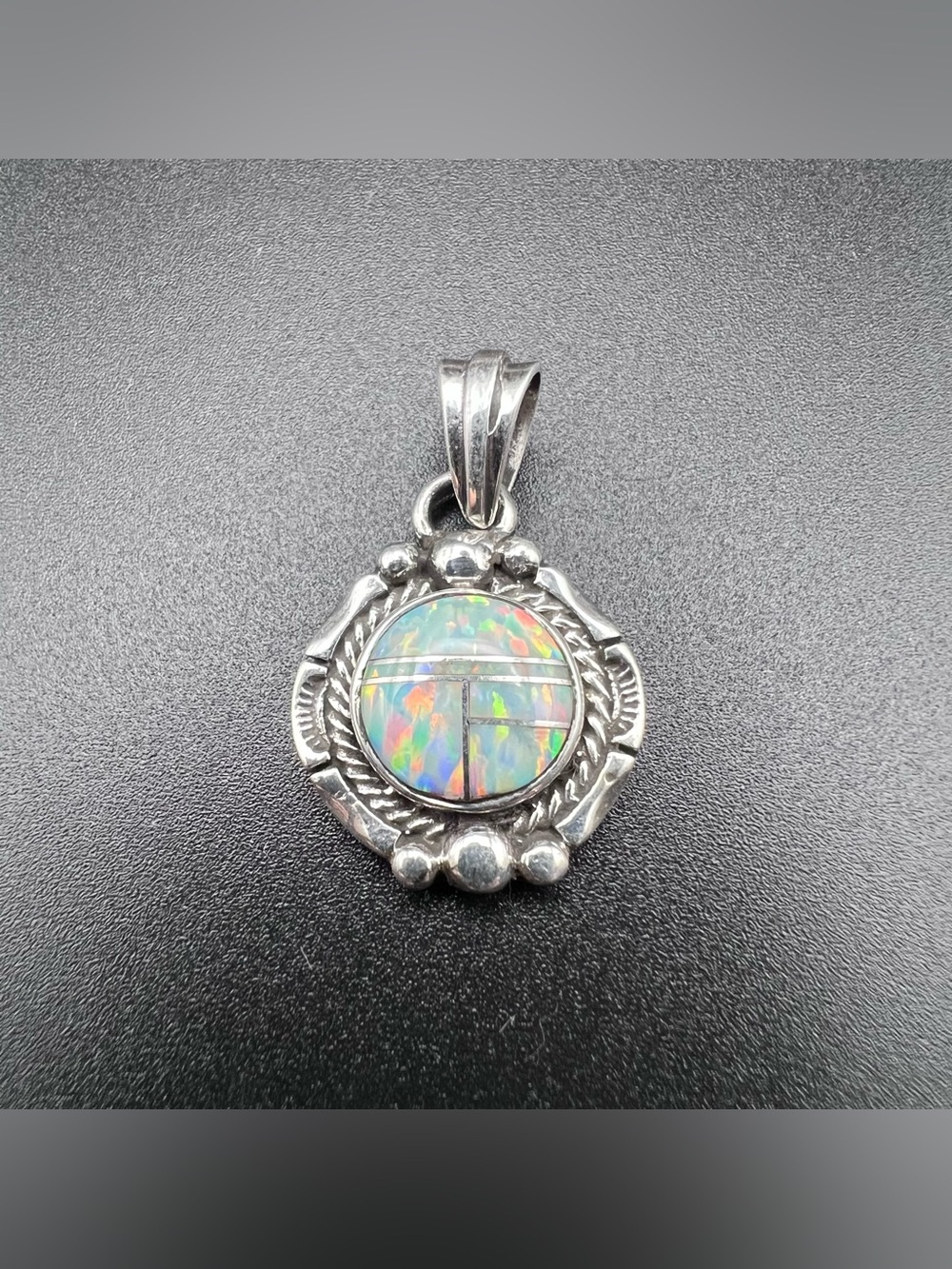 Opal Inlay Pendant